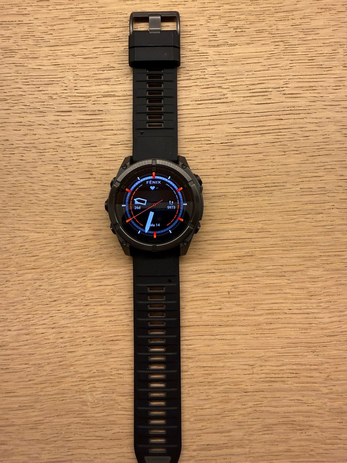 Garmin Fenix 8 Pro 51 mm Saphir/Amoled, Enlèvement, Comme neuf