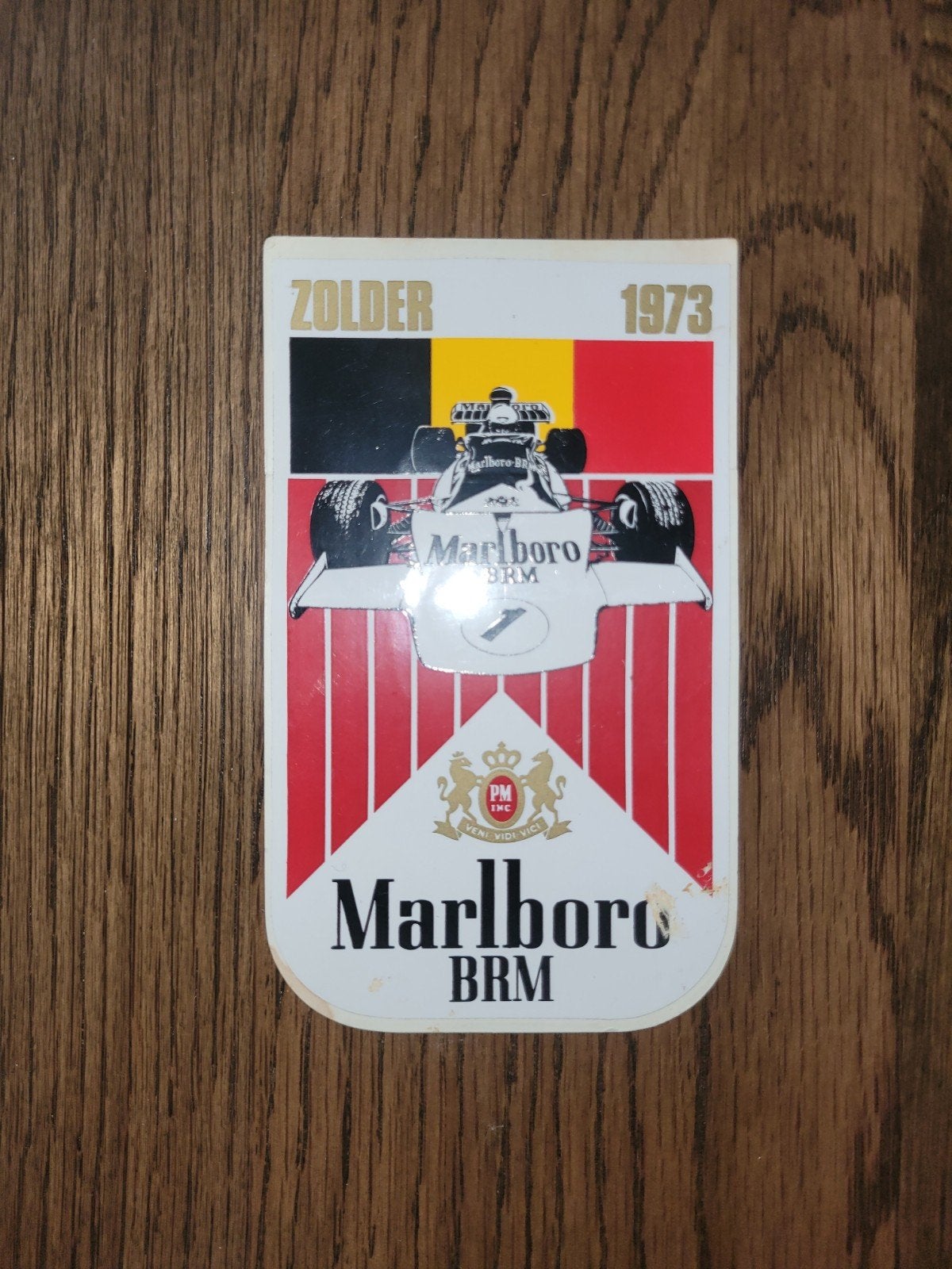 oude sticker marlboro Zolder 1973, Ophalen of Verzenden