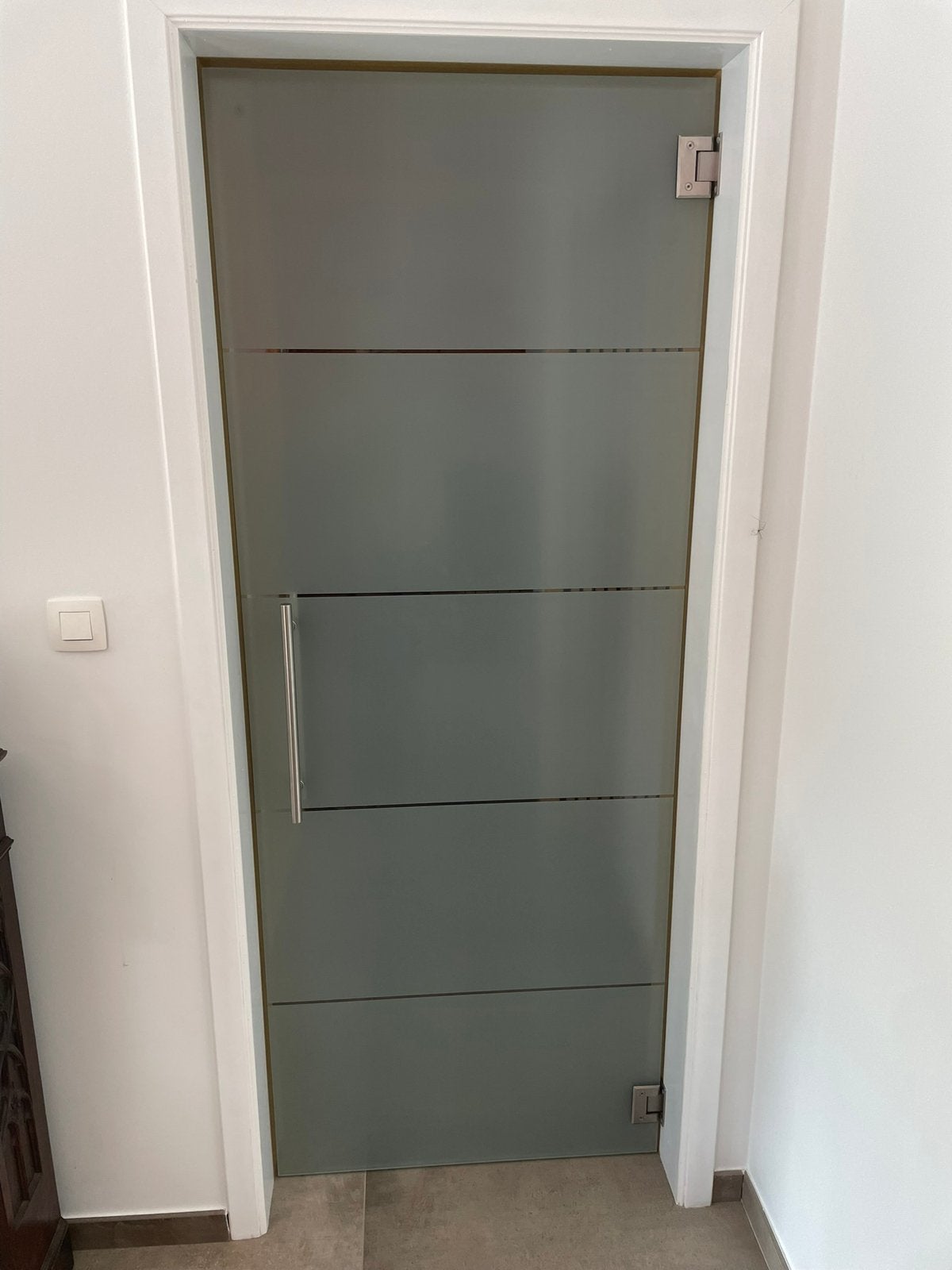 Porte en verre L 78/ H 2.15, Enlèvement, Comme neuf, Verre