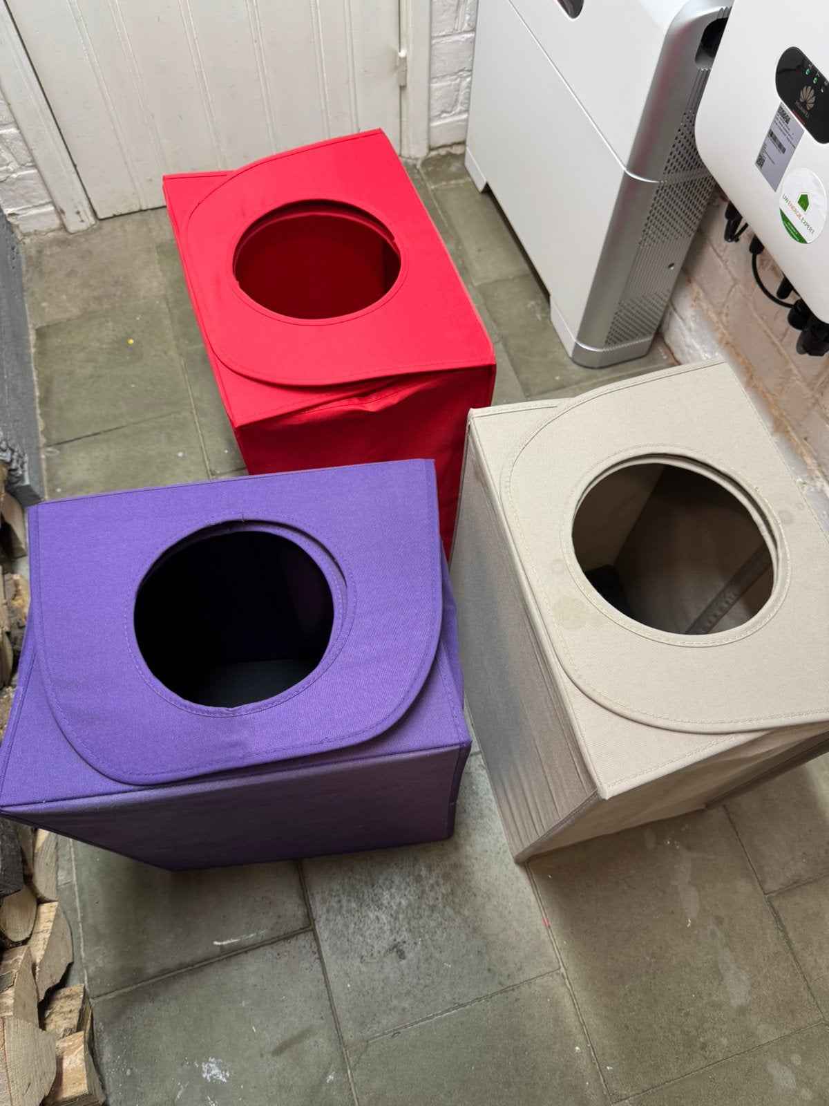 Lot de 3 paniers à linge Brabantia, Enlèvement, Comme neuf