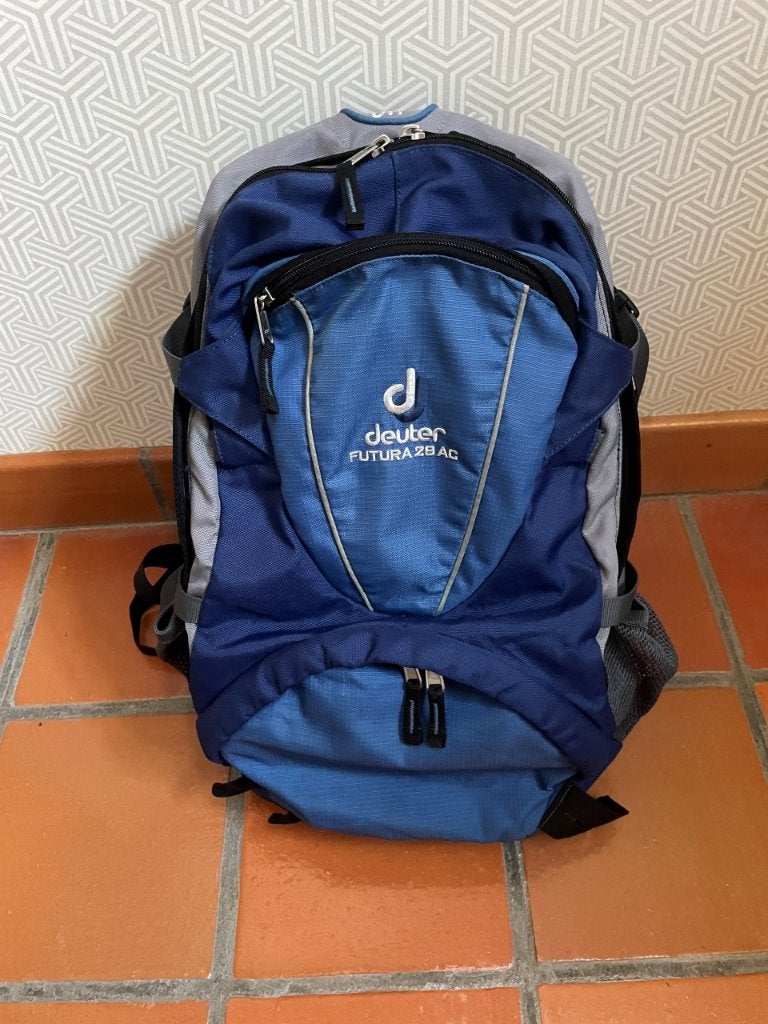Rugzak deuter Futura 28 AC Blauw, Sports & Fitness, Alpinisme & Randonnée, Utilisé, Sac à dos, Enlèvement ou Envoi
