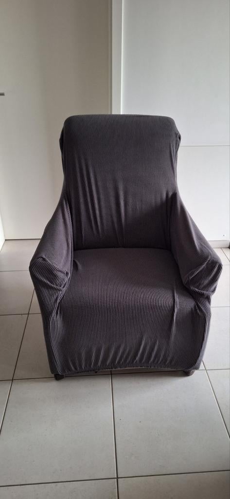 Fauteuil relax à rénover  , avec housse, Enlèvement