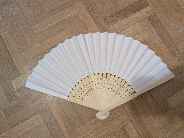 5 waaiers van papier en hout, Huis en Inrichting, Woonaccessoires | Wanddecoraties, Ophalen, Nieuw, Hout