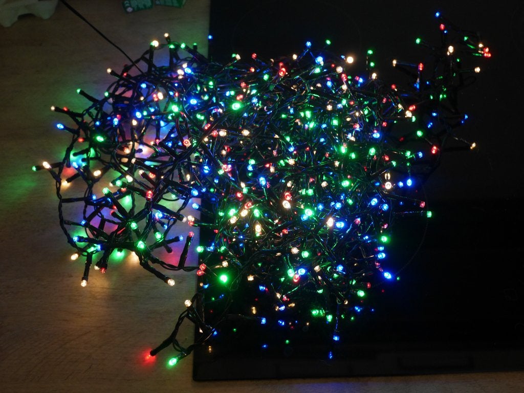 kerst verlichting, Ophalen