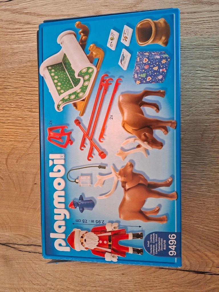 Playmobil 9496 Kerstman met slee & rendieren, Kinderen en Baby's, Speelgoed | Playmobil, Ophalen, Gebruikt, Complete set