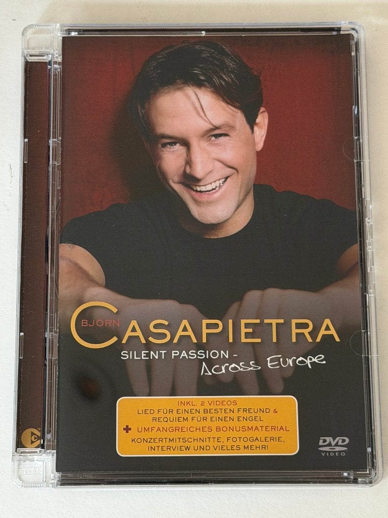 Björn Casapietra – Silent Passion - Across Europe (DVD), Tous les âges, Enlèvement ou Envoi, Utilisé, Concert
