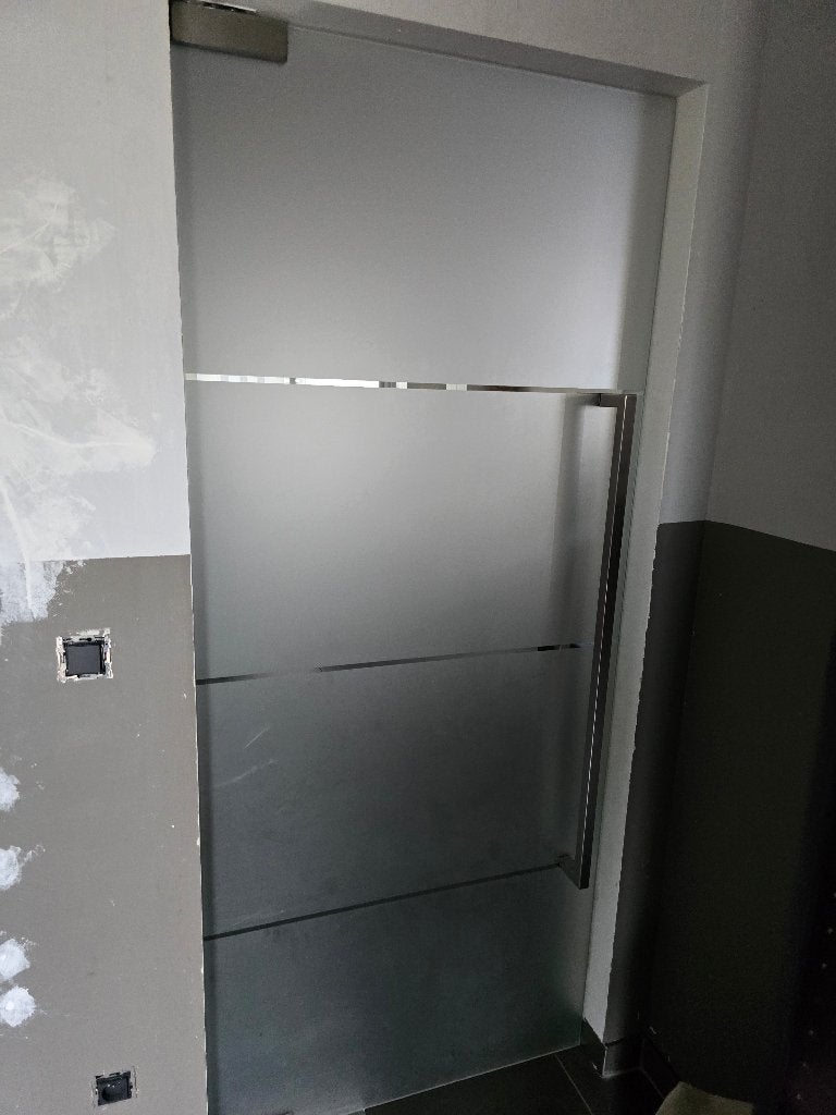 Glazen deur, Doe-het-zelf en Bouw, Ophalen, Gebruikt, 80 tot 100 cm, 215 cm of meer