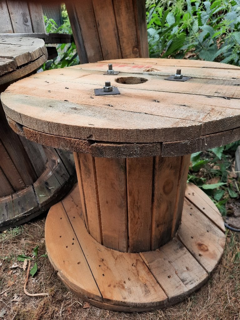 Bobine en bois (bobine de câble), Enlèvement, Utilisé, Rond, Bois