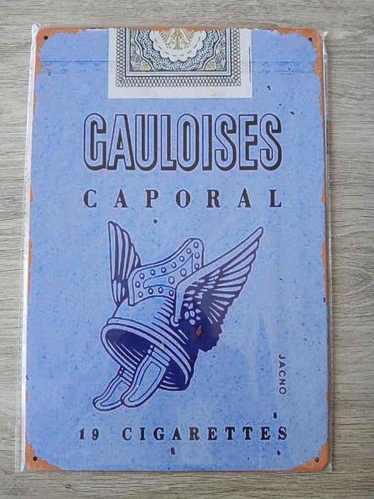 Gauloises reclame bord 20 op 30 cm, Verzamelen, Ophalen of Verzenden