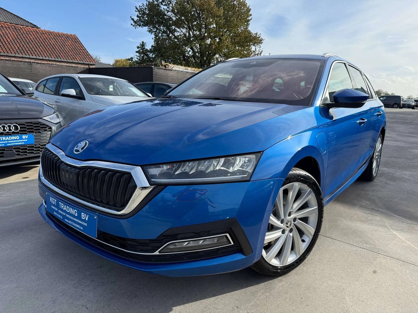 Skoda Octavia 1.4 TSI HYBRID AUTOMAAT FULL LED VIRTUAL COCKP, Auto's, Automaat, Stof, Gebruikt, Blauw
