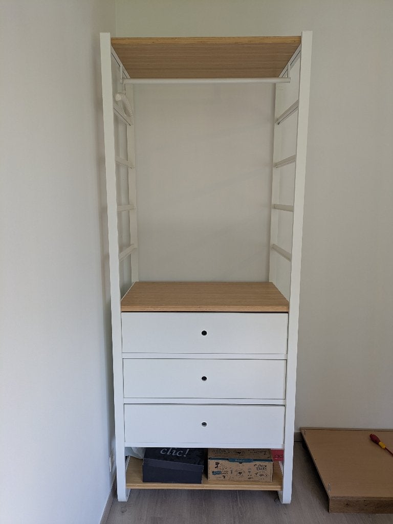 Dressing Elvarli Ikea, Maison & Meubles, Épuré, zen, moderne, délicat, nordique, Comme neuf, Enlèvement, Autres essences de bois