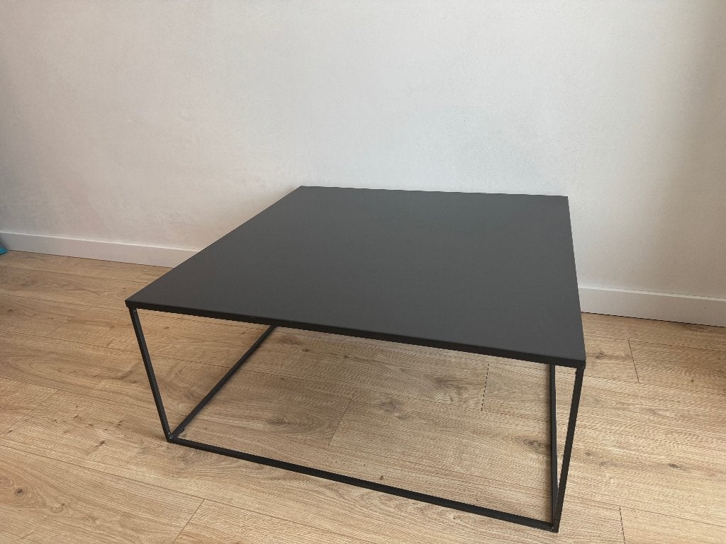 Salontafel (grijs) 80x80x35, Ophalen, Gebruikt, 50 tot 100 cm, Vierkant