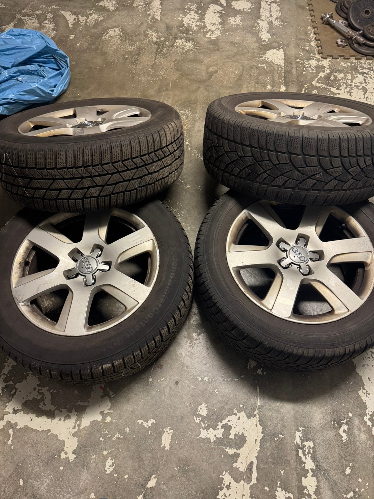 Jantes et Pnueus hiver Audi A7, Pneus hiver, Enlèvement, Pneu(s), 17 pouces
