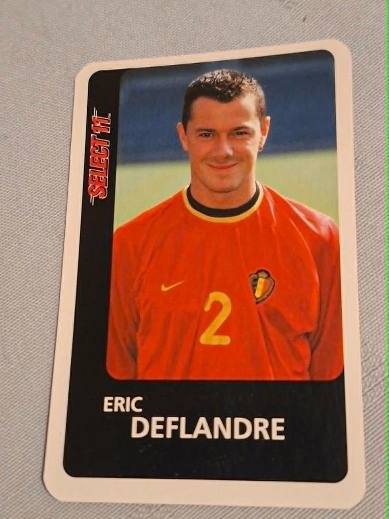 Voetbalkaart : Eric Deflandre / Rode Duivels, Ophalen of Verzenden, Zo goed als nieuw, Spelerskaart