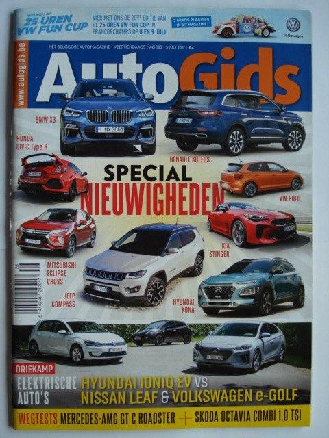AutoGids 983 Hyundai Ioniq EV Nissan Leaf VW e-Golf AMG GT C, Boeken, Auto's | Folders en Tijdschriften, Gelezen, Algemeen, Verzenden