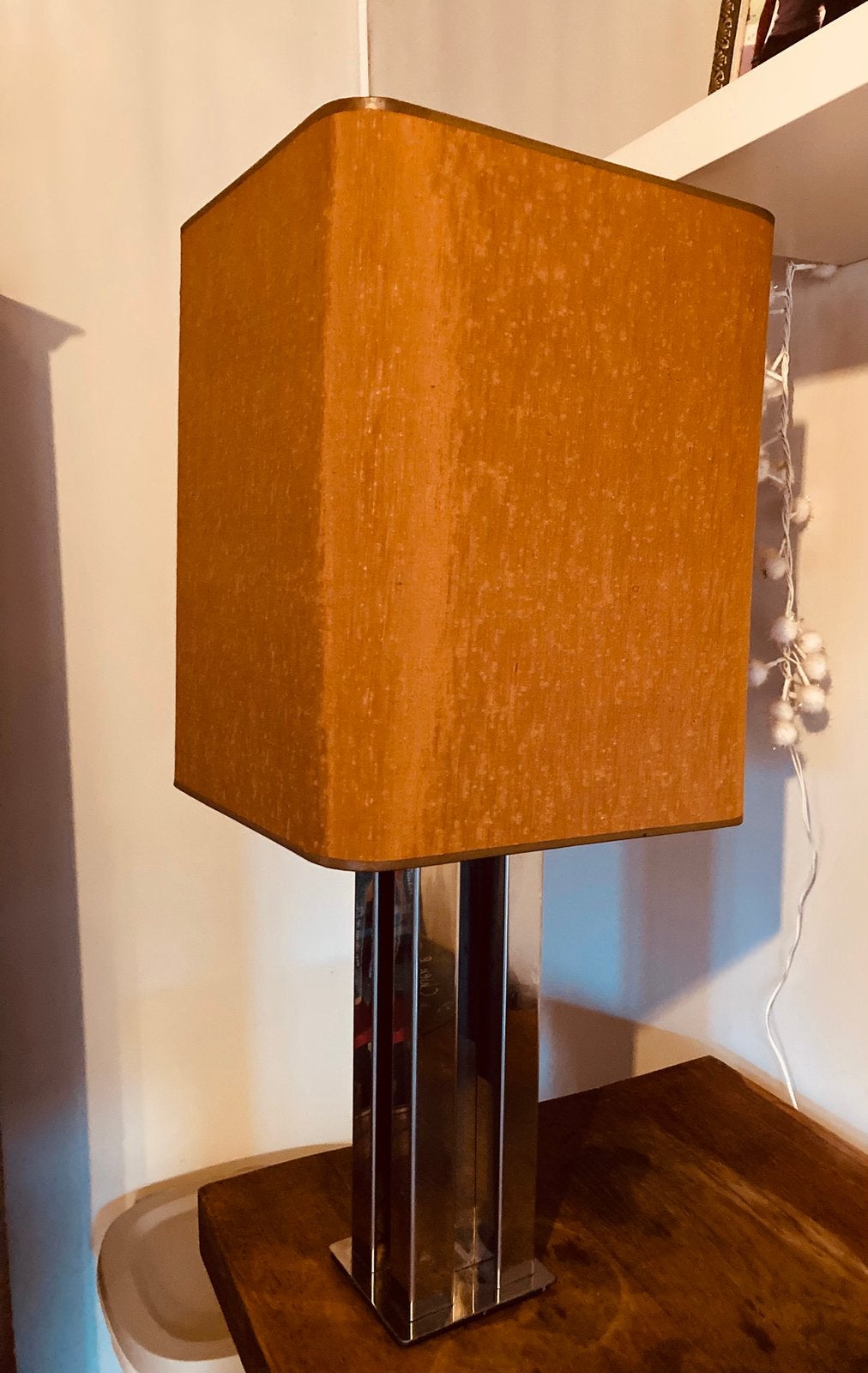 Vintage lamp jaren 70, Ophalen, Gebruikt, Metaal, Vintage jaren 70
