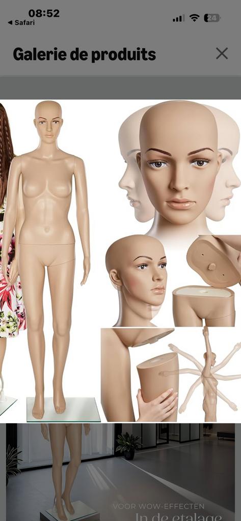 Mannequin vetement, Enlèvement, Utilisé