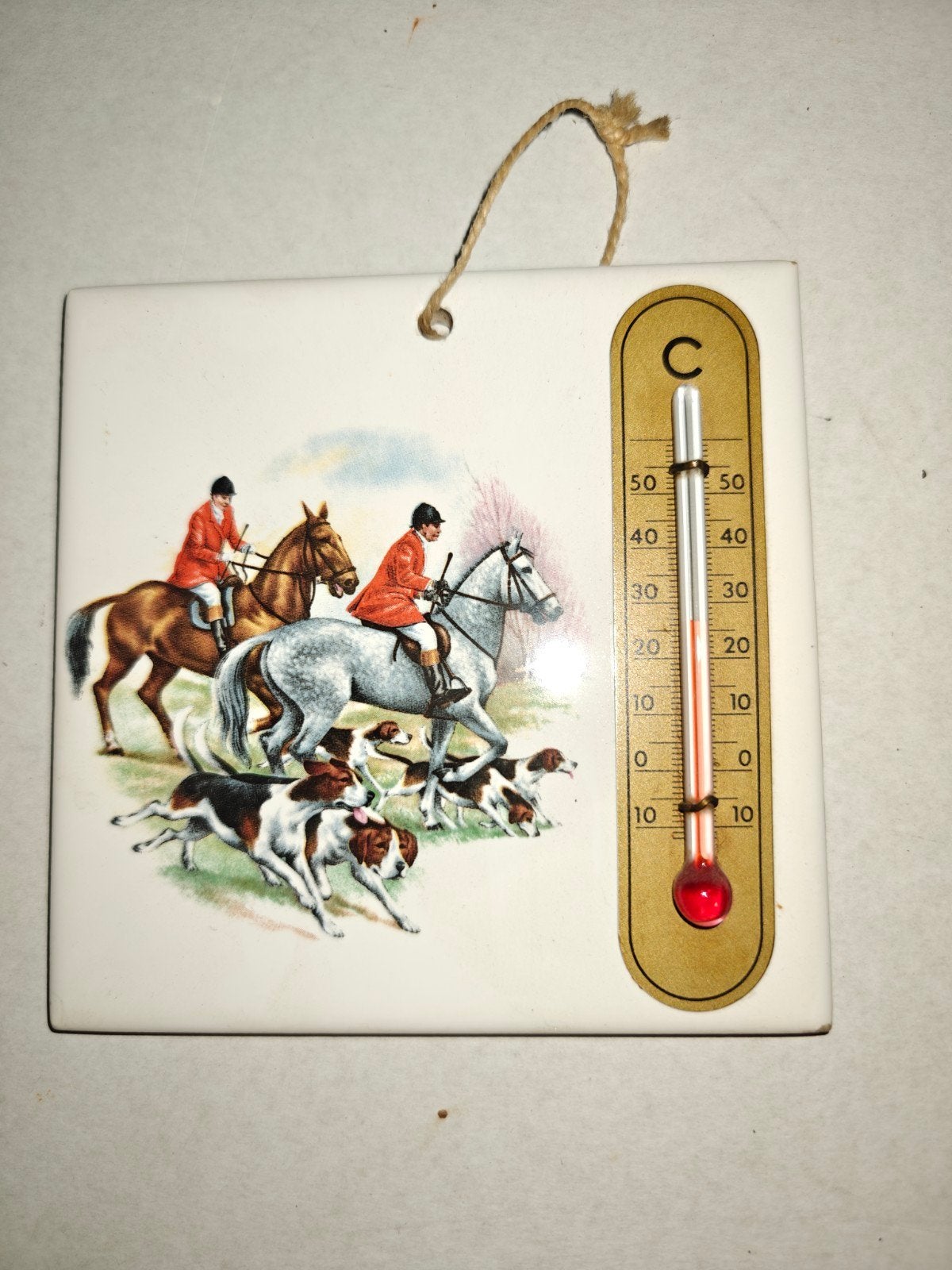 thermometer tegel, Binnenthermometer, Ophalen of Verzenden, Zo goed als nieuw, Steen/keramiek