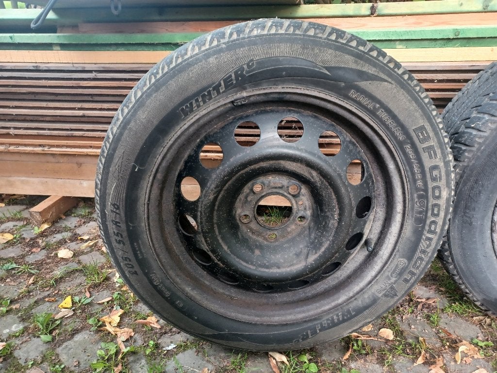 Winterbanden 4 stuks met velg, Auto-onderdelen, Ophalen, Gebruikt, Banden en Velgen, Personenwagen