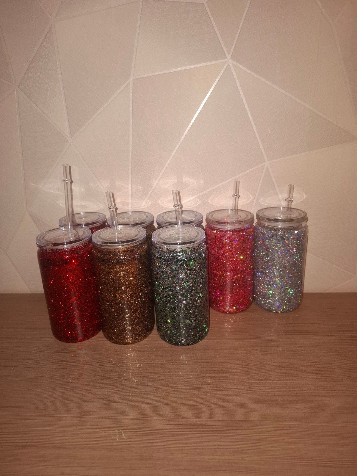 36x snowglobe Tumblers Per 3 €30 of alles €300, Ophalen