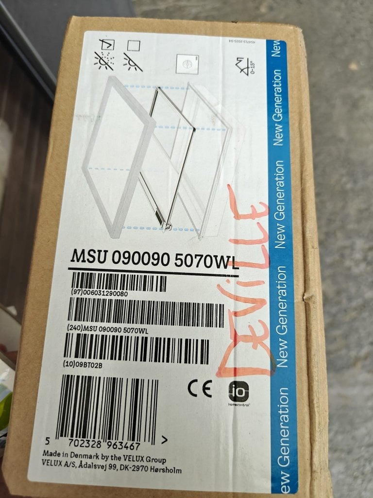 Velux zonwering voor platdakvenster 900x900 wit, Huis en Inrichting, Stoffering | Gordijnen en Lamellen, Ophalen, Nieuw, Wit
