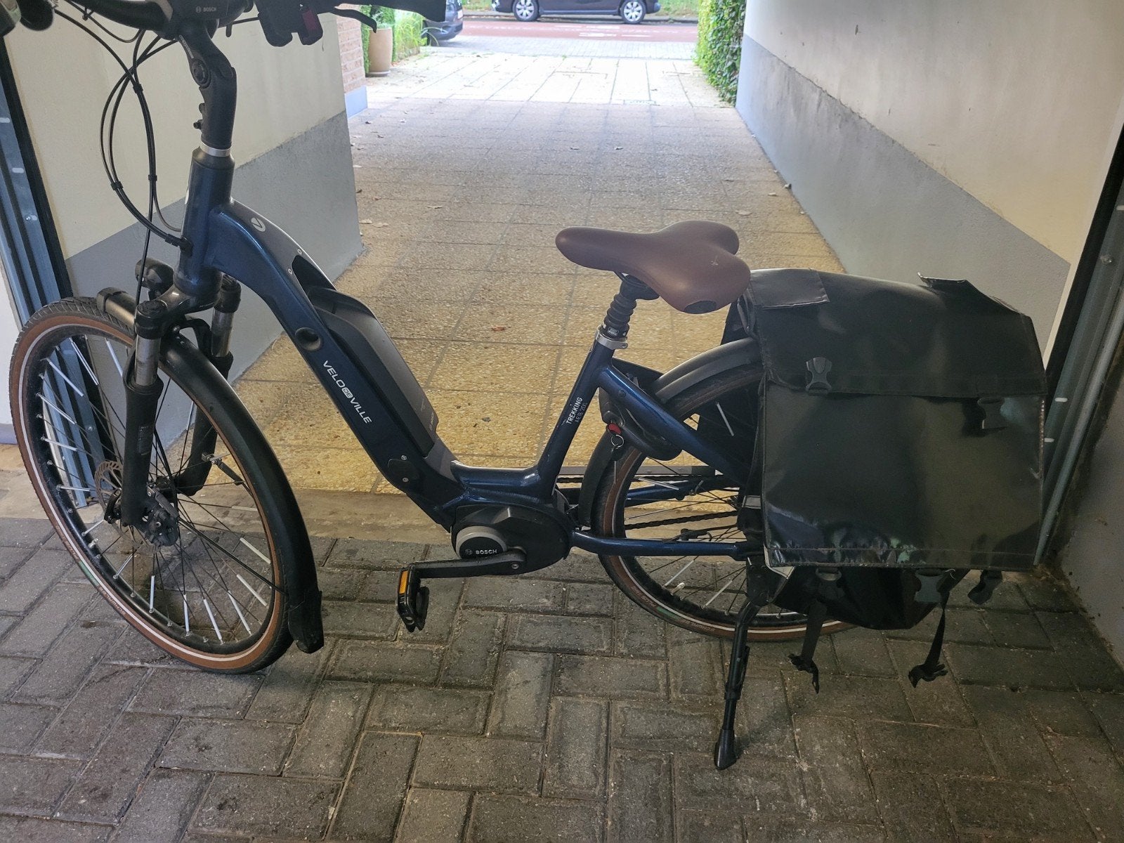 Velo de Ville AEB200 BLAUW, Vélos & Vélomoteurs, Autres marques, Moins de 47 cm, 50 km par batterie ou plus, Enlèvement