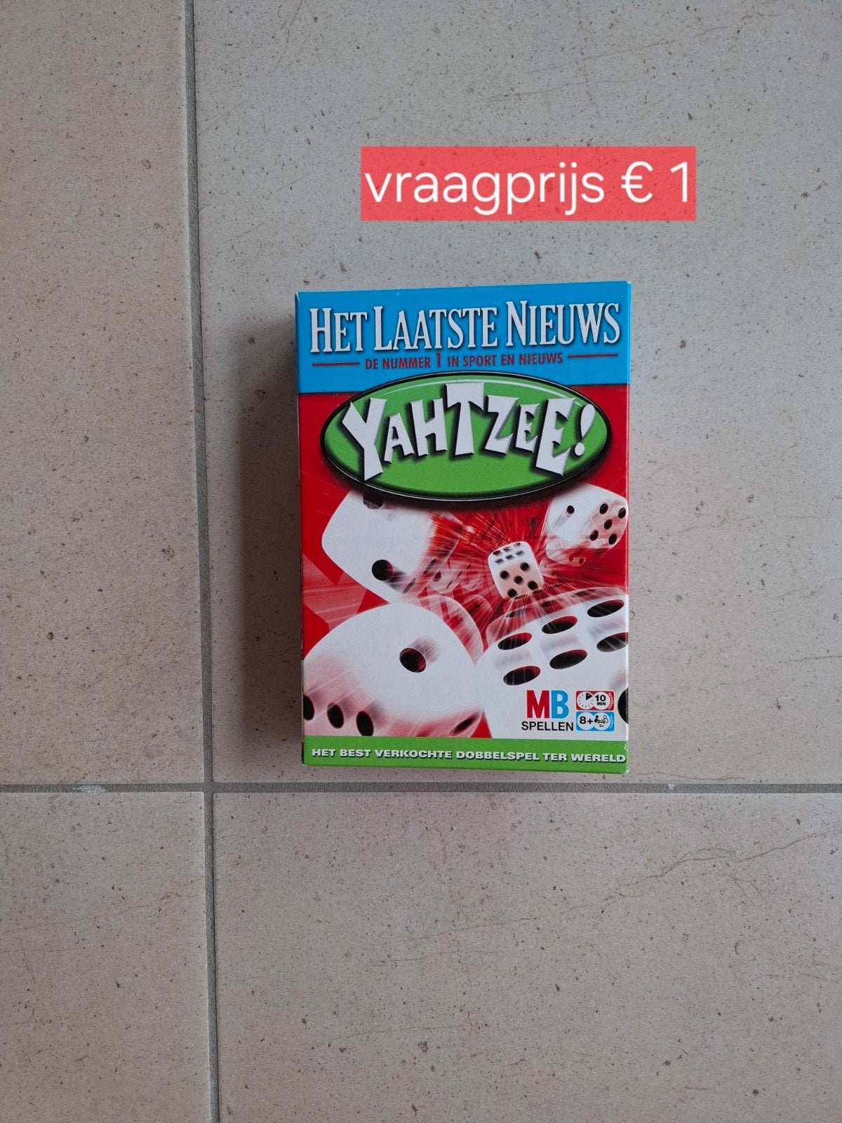 yahtzee, Vijf spelers of meer, MB spellen, Ophalen of Verzenden, Zo goed als nieuw