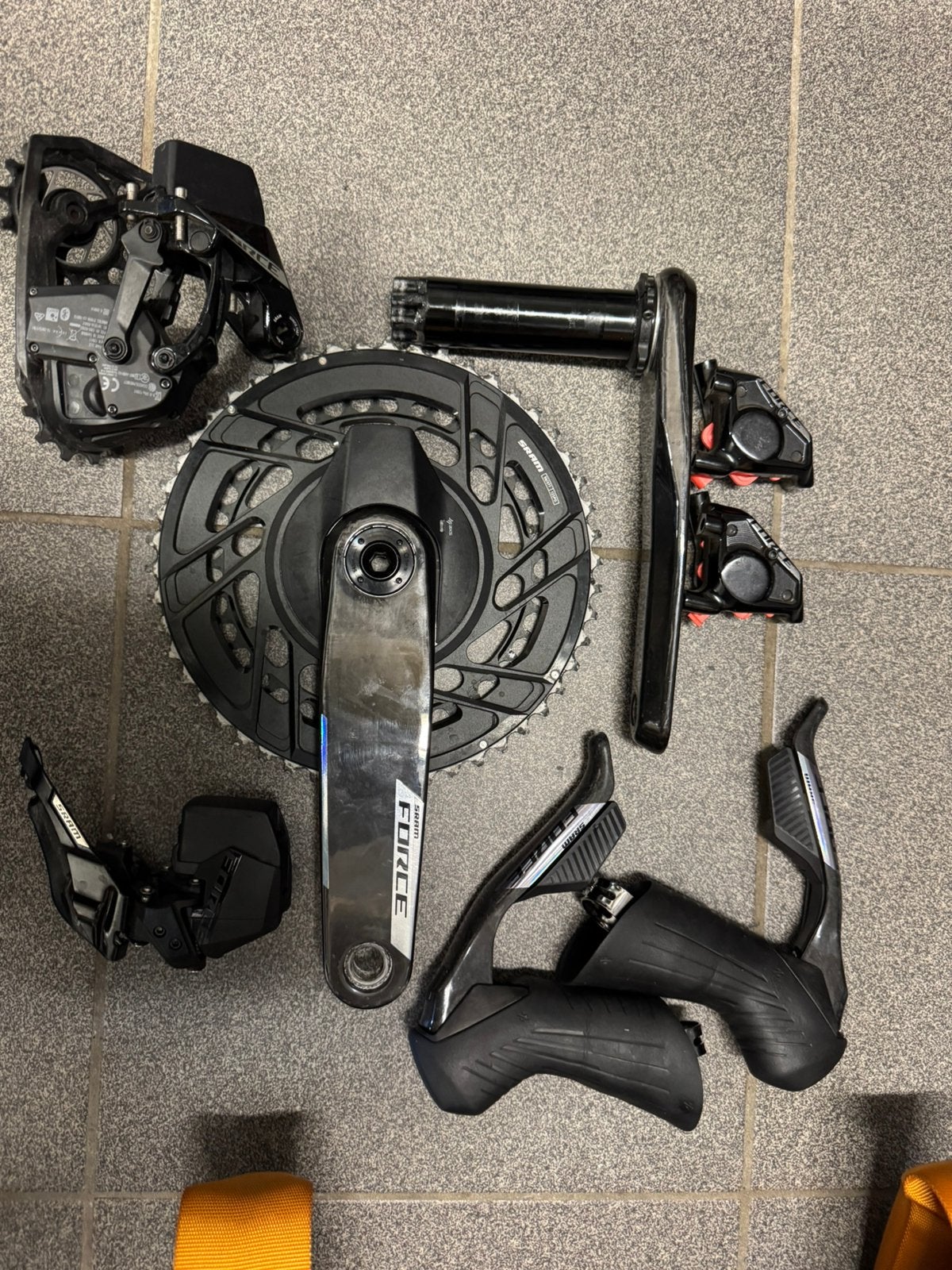 Sram Force E1 powermeter groepset (apart te koop), Fietsen en Brommers, Ophalen, Frame