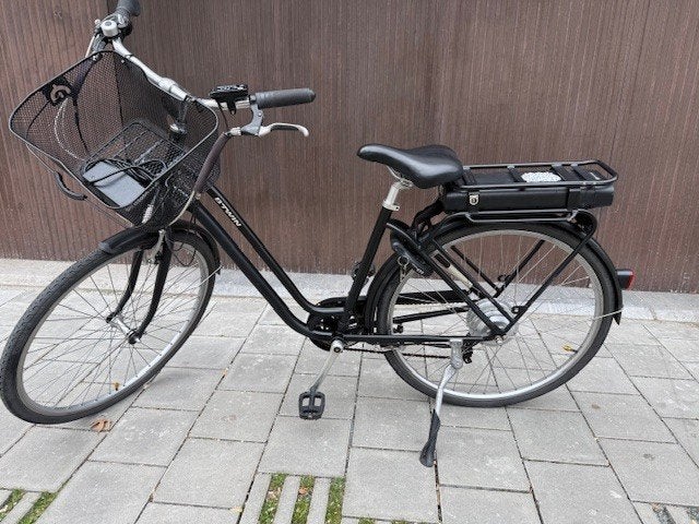 elektrische fiets btwin ld500, Velgrem, Versnellingen, Zo goed als nieuw, Ophalen