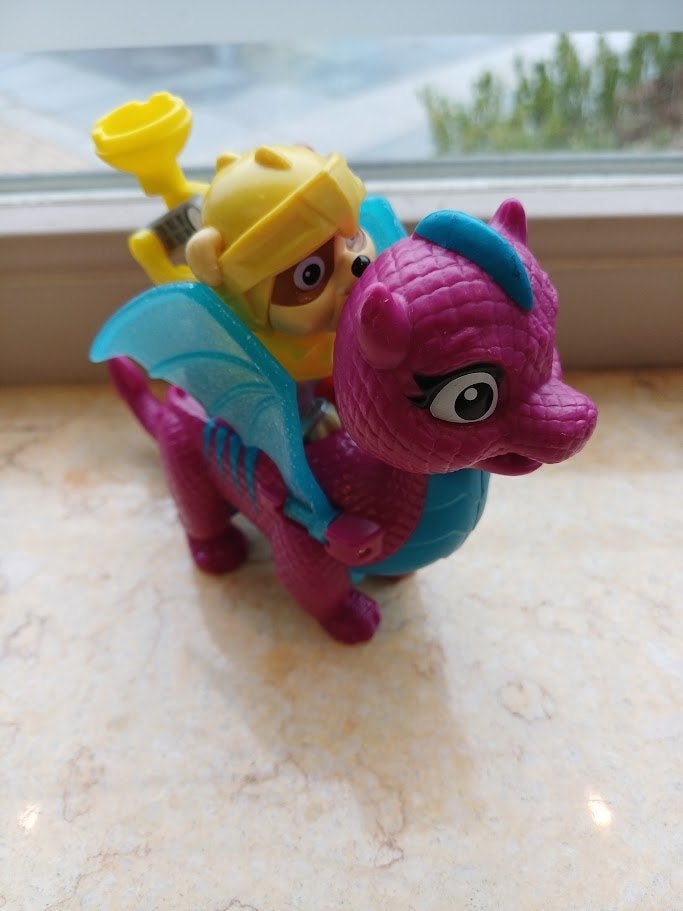 paw patrol draak die fladdert met vleugels+ popje nieuwstaat, Kinderen en Baby's, Ophalen