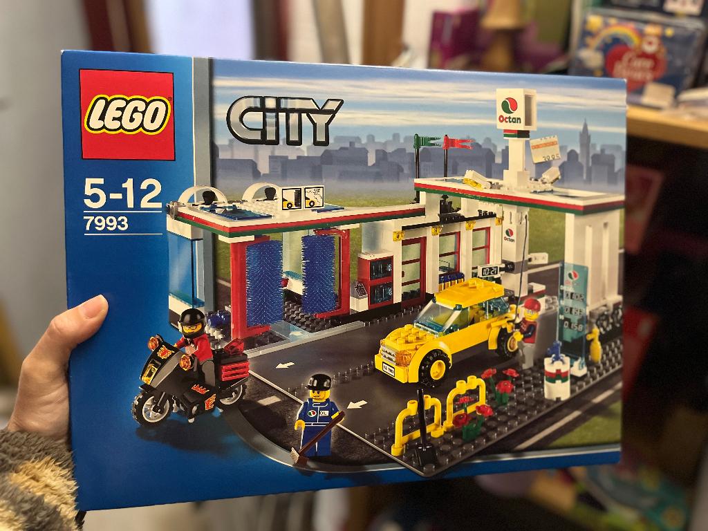 Lego city vintage tankstation 7993, Ophalen, Nieuw, Complete set, Lego