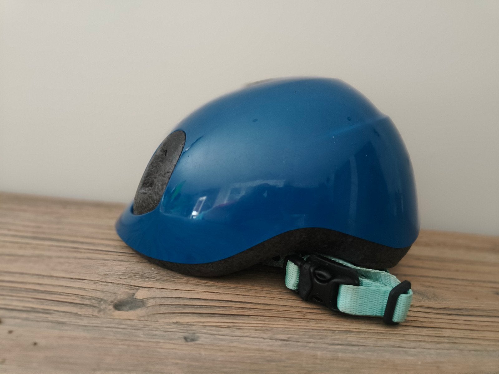 eerste fietshelm baby, Ophalen