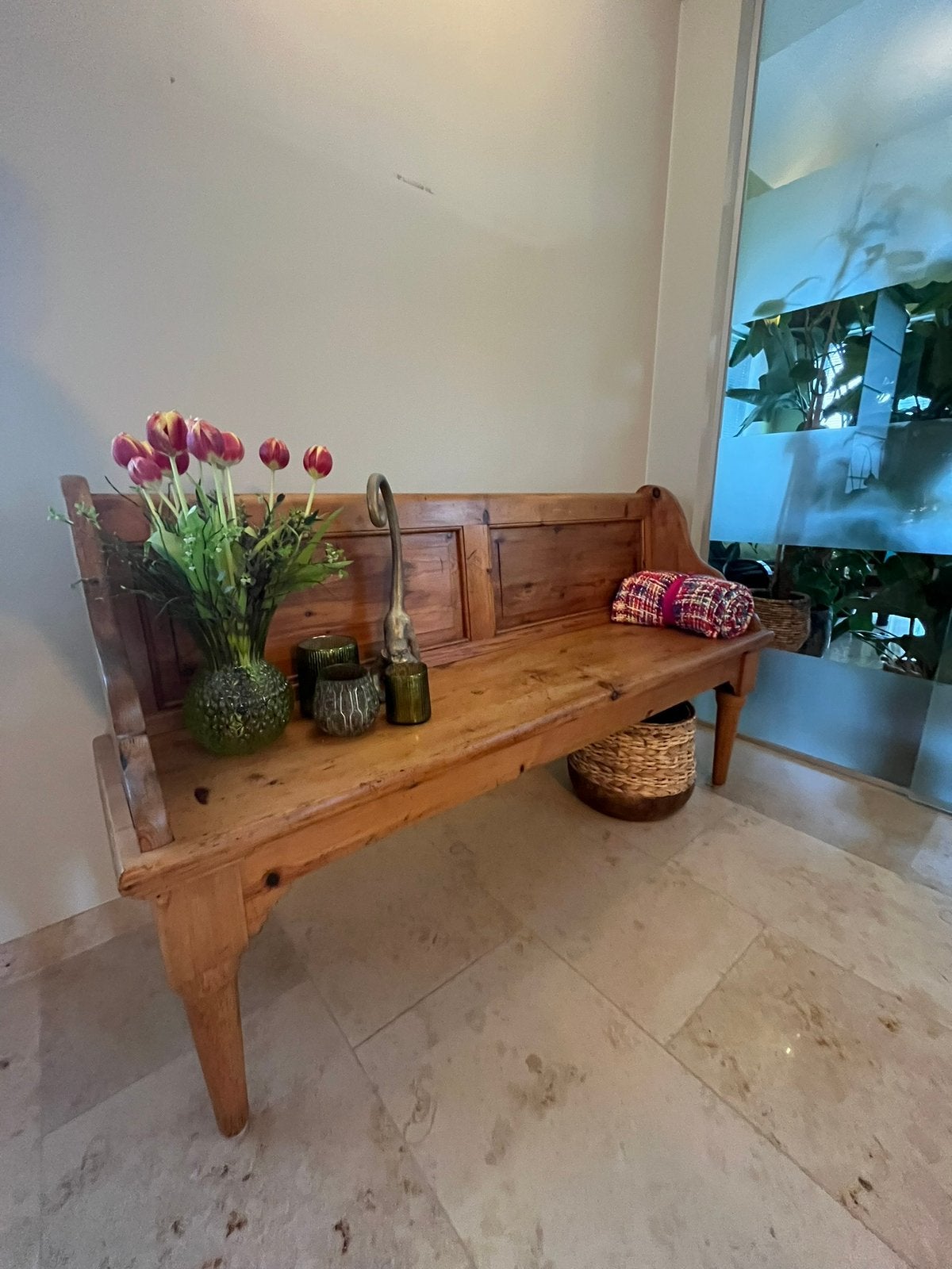 Authentieke zitbank, Tuin en Terras, Ophalen, Gebruikt, Hout
