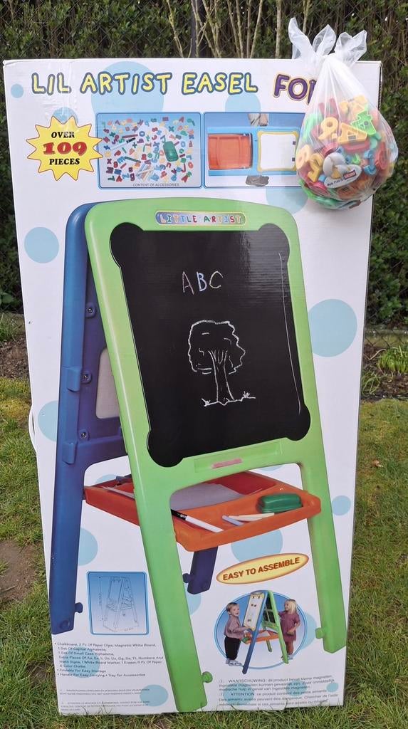 Kinder magneetbord en krijtbord, Ophalen, Gebruikt, Krijtbord