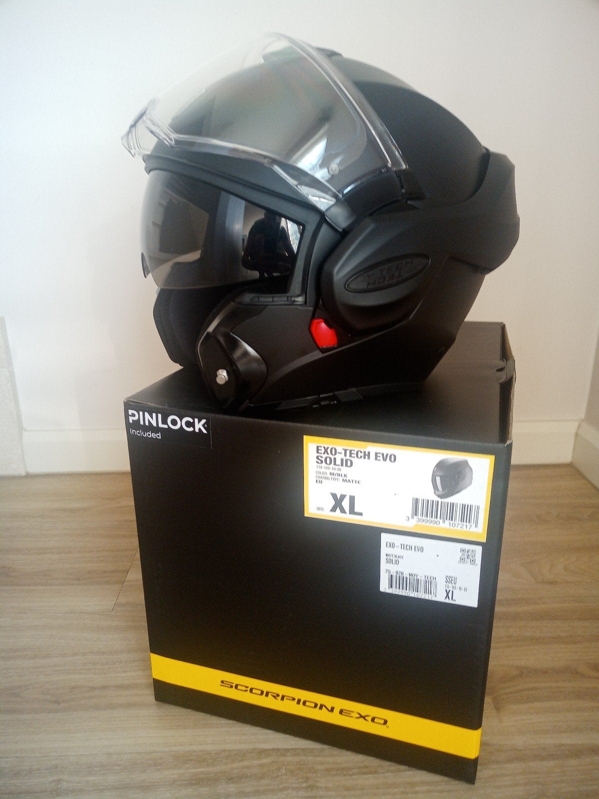 Splinternieuwe Scorpion exo-tech evo solid, maat XL., Systeemhelm, Heren, XL, Ophalen of Verzenden