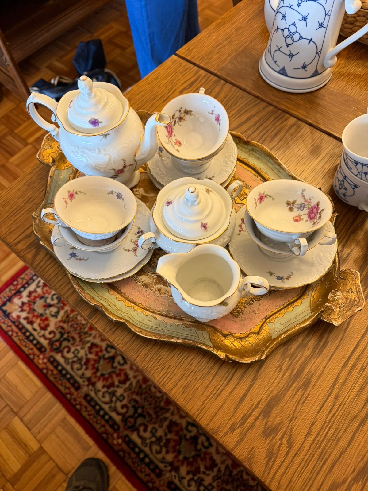 Vintage porseleinen theeset, Ophalen of Verzenden