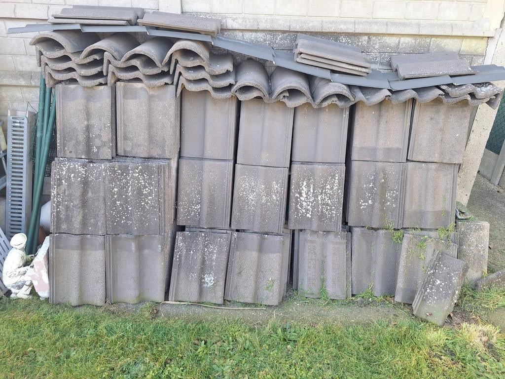 Dakpannen, Ophalen, Gebruikt, Overige materialen