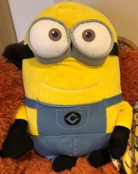 Knuffel Minions Verschrikk. Ikke 2 (60cm) +kussen +nachtlamp, Ophalen, Overige merken, Overige typen, Wasbaar