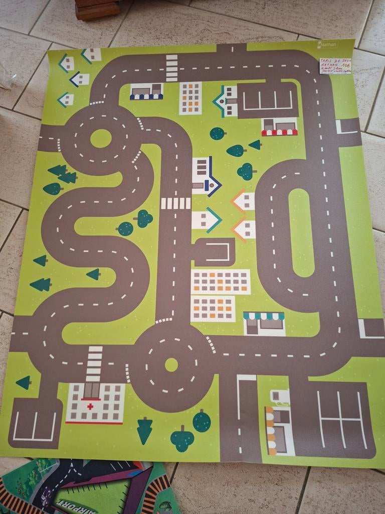 Tapis de jeu circuit voitures Nathan, Enlèvement, Circuit