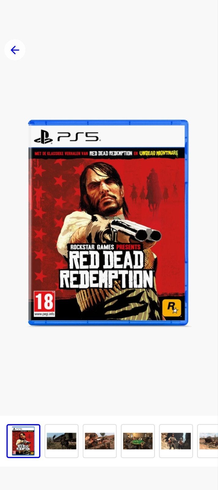 red dead redemption 2 ps5, Enlèvement