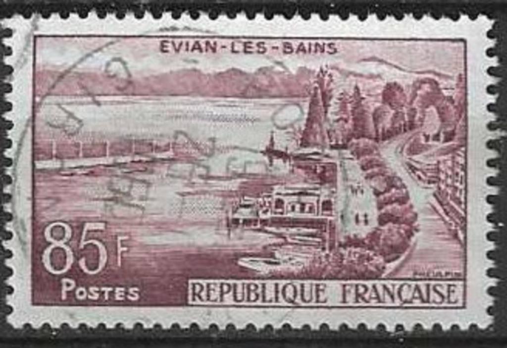 Frankrijk 1959 - Yvert 1193 - Toerisme - Evian-les-Bains(ST), Verzenden, Gestempeld