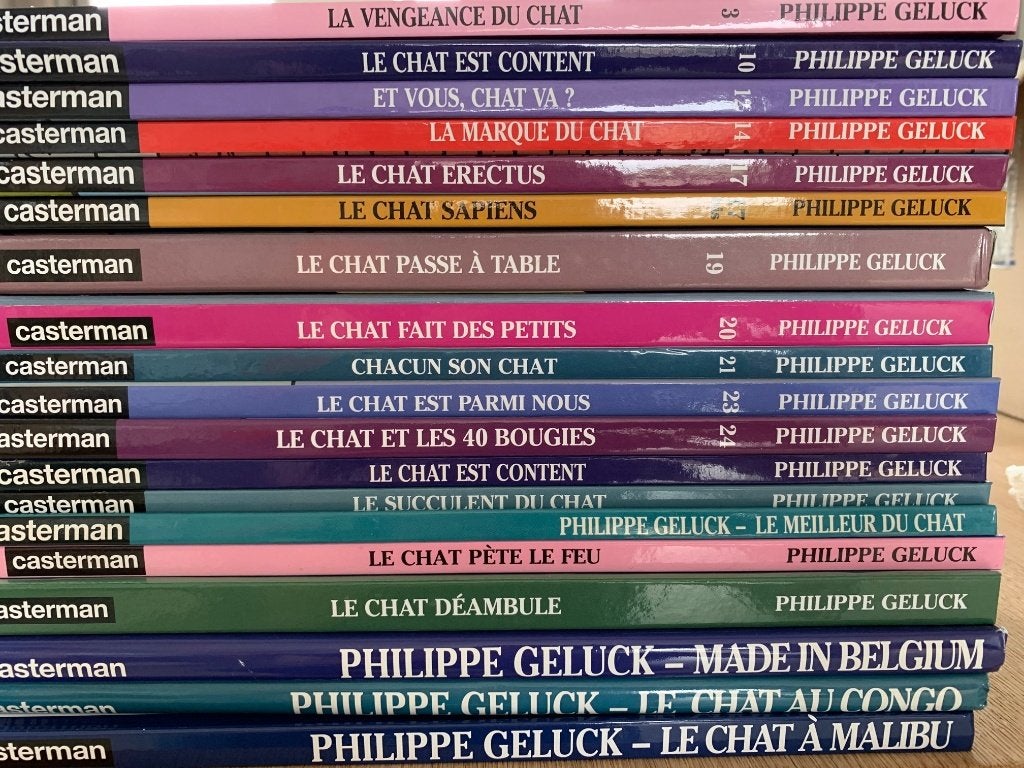 Lot de 19 BD Le Chat - Enlèvement à Soumagne, Ophalen, Philippe Geluck, Zo goed als nieuw, Meerdere stripboeken