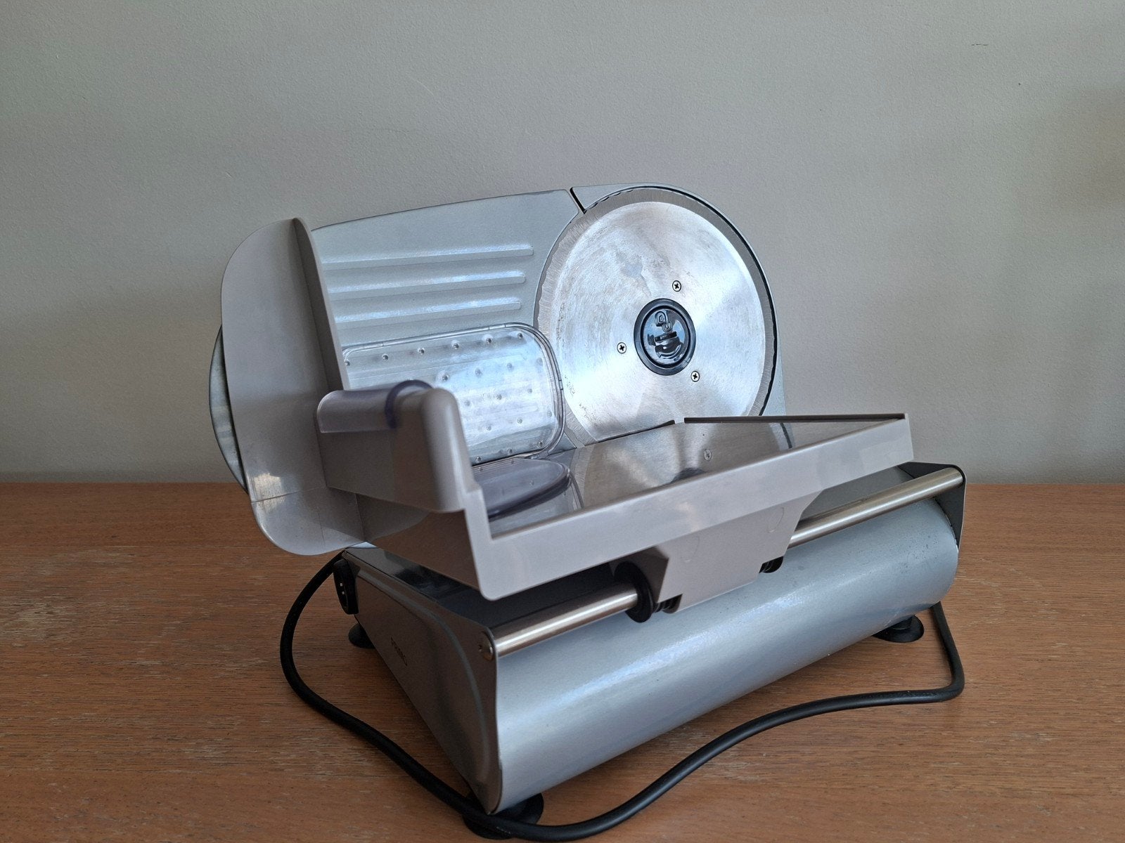 Brood/Vlees snijmachine, Trancheuse, Métal, Comme neuf, Gris