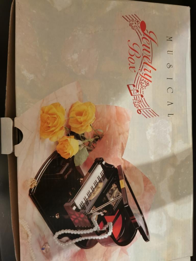 boîte à bijoux vintage pour piano à musique, Ophalen