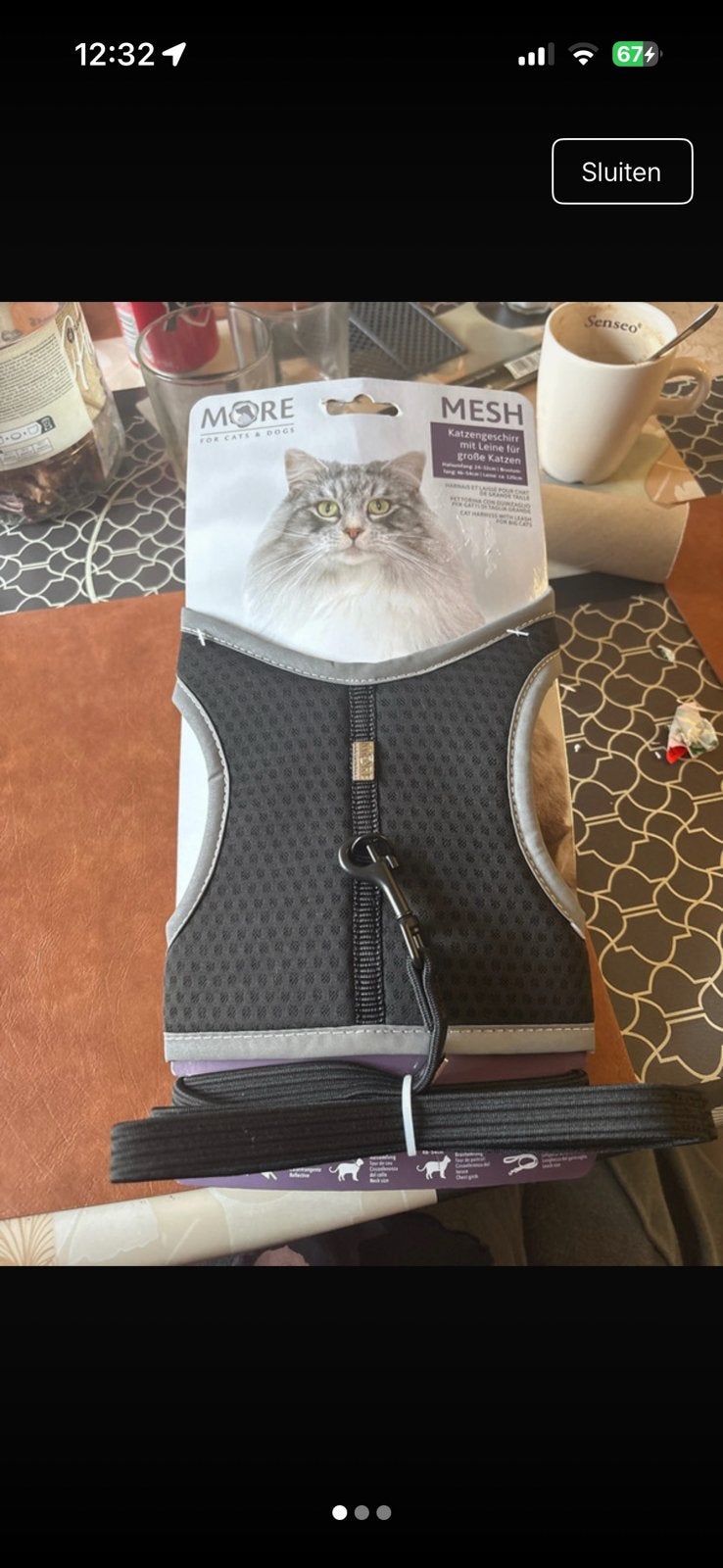 Katten harnas, Animaux & Accessoires, Laisses pour chiens, Enlèvement ou Envoi, Comme neuf