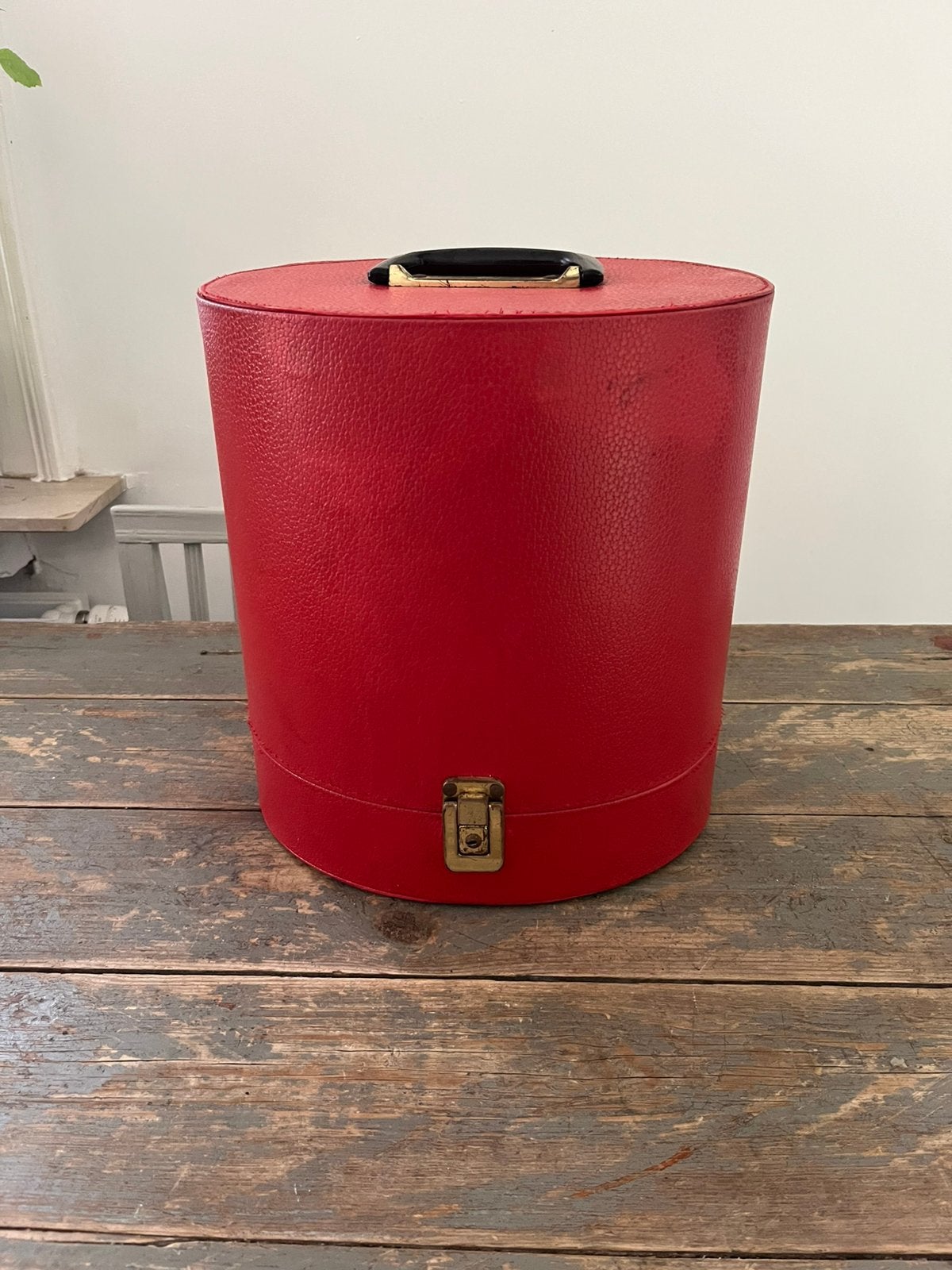 ORIGINELE VINTAGE HOEDENKOFFER MET HOEDENMAL, Antiek en Kunst, Ophalen of Verzenden