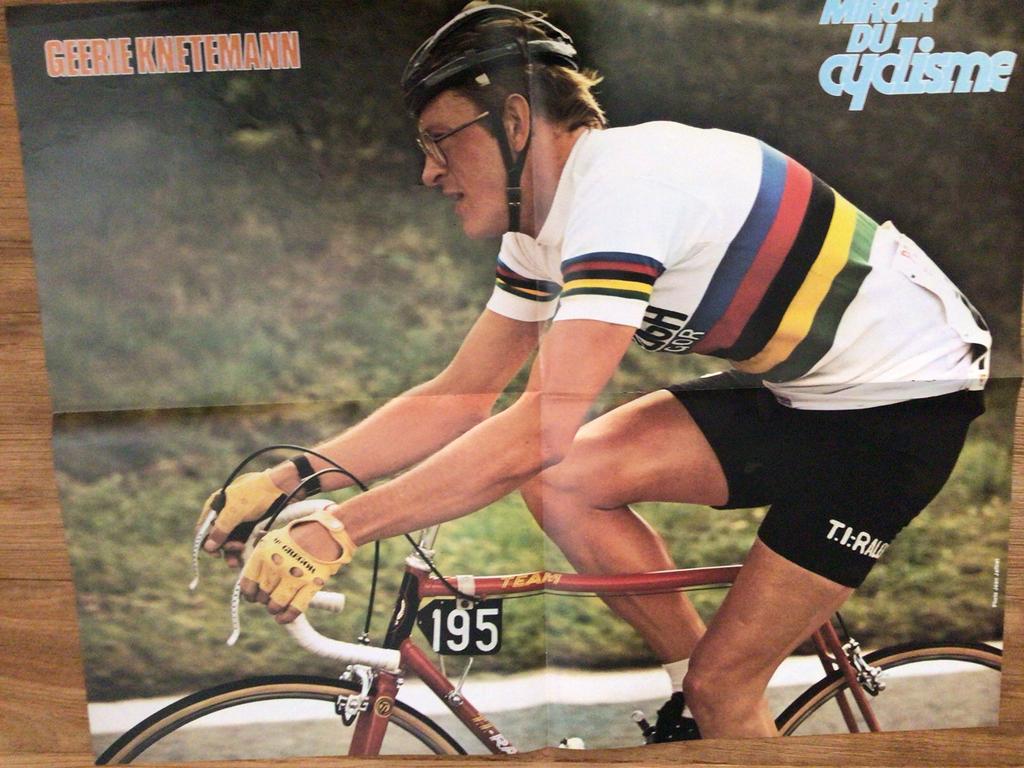 Wielerposter wk team raleigh gerrie knetemann, Verzenden