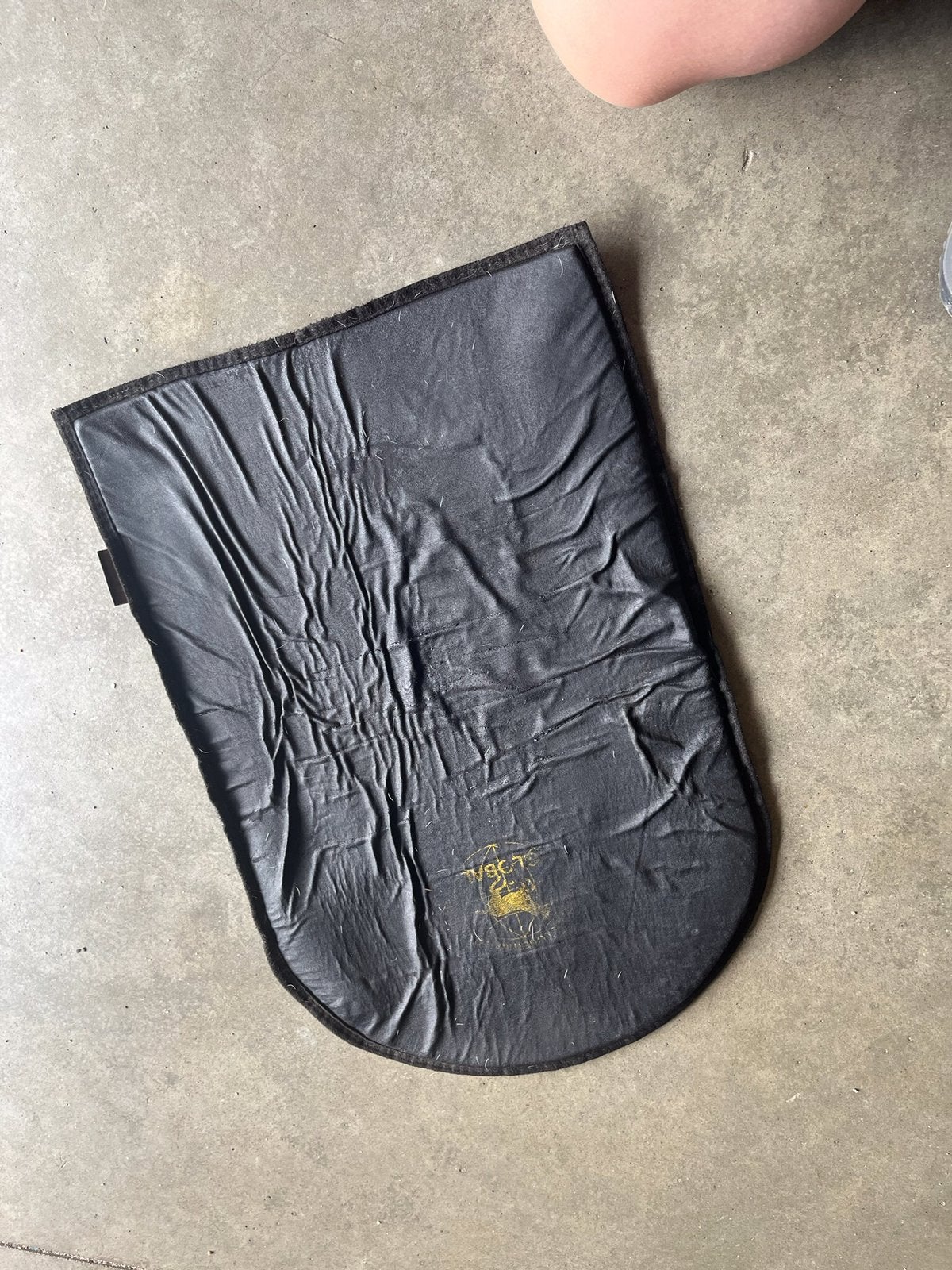 Global zadelonderlegger / half pad - zwart, Dieren en Toebehoren, Ophalen of Verzenden, Gebruikt, Zwart