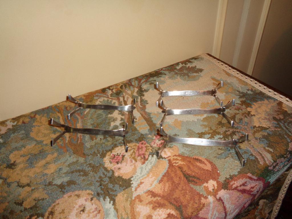 Zilverkleurige messenhouder in Art Nouveau, Ophalen of Verzenden, Zilver