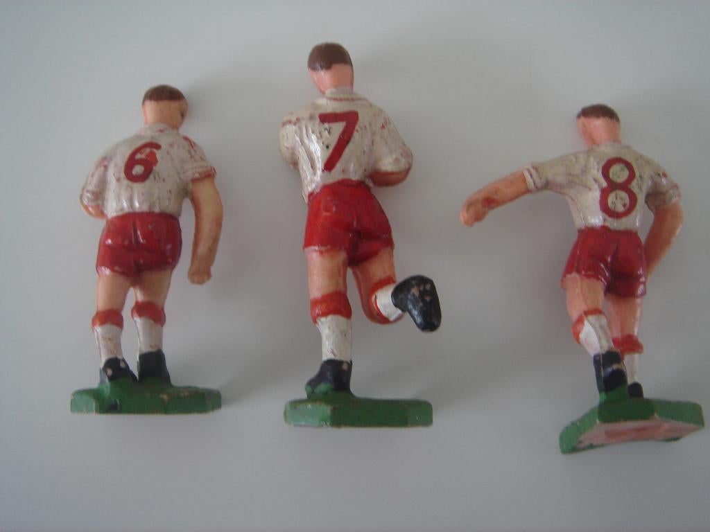 Vintage voetbalfiguren, Ophalen, Gebruikt